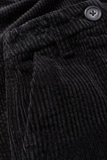 Copii - Fete - Pantaloni din catifea reiată - negru