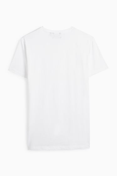 Men - T-shirt - slim fit - Flex - white