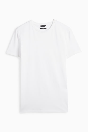 Men - T-shirt - slim fit - Flex - white