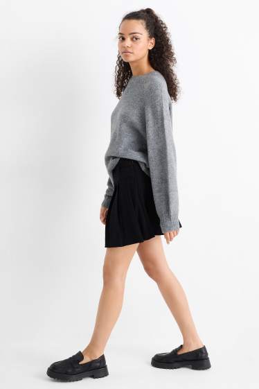 Femei - Fustă-pantalon scurtă - negru