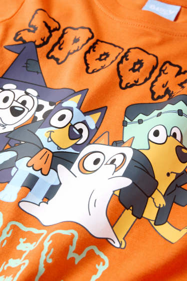 Copii - Băieți - Halloween - Bluey - tricou cu mânecă lungă - portocaliu închis