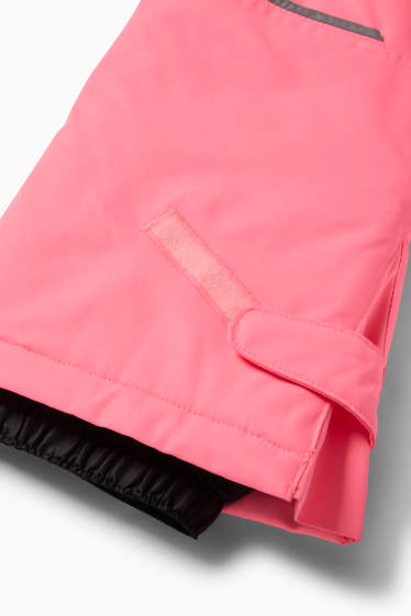Copii - Fete - Pantaloni de schi - impermeabili - roz neon