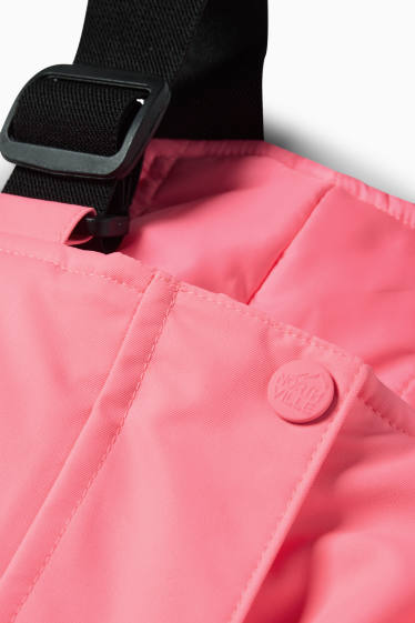 Copii - Fete - Pantaloni de schi - impermeabili - roz neon