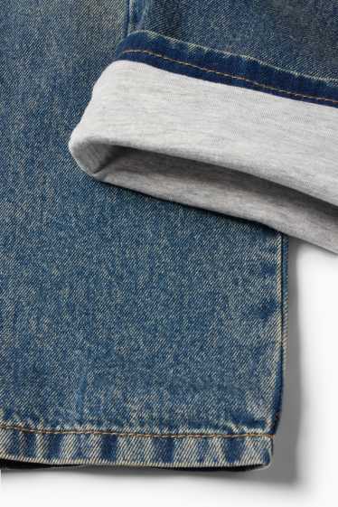 Copii - Băieți - Cargo jeans - jeans termoizolanți - denim-albastru
