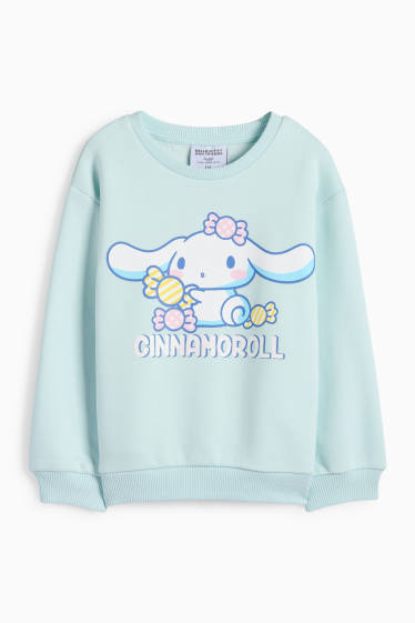 Copii - Fete - Cinnamoroll - bluză de molton - turcoaz deschis