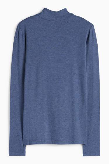 Donna - Maglia a maniche lunghe - regular fit - blu scuro