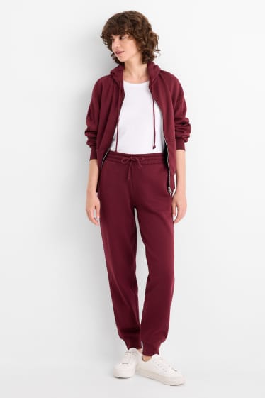 Dámské - Teplákové kalhoty  - bordeaux