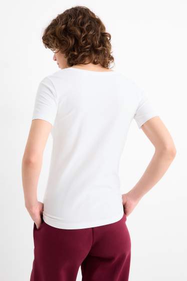 Femei - Tricou - slim fit - alb