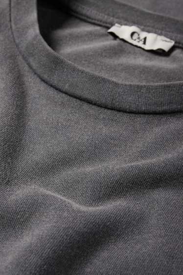 Women - T-shirt - oversized - gray