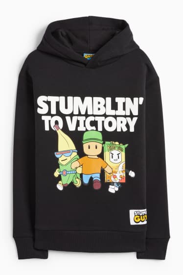 Bambini - Stumble Guys - felpa con cappuccio - nero
