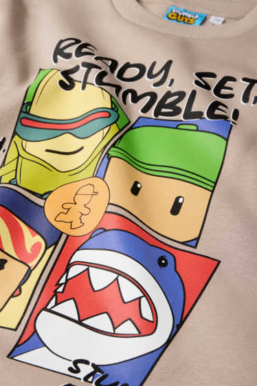 Children Boys - Stumble Guys - sweatshirt - taupe