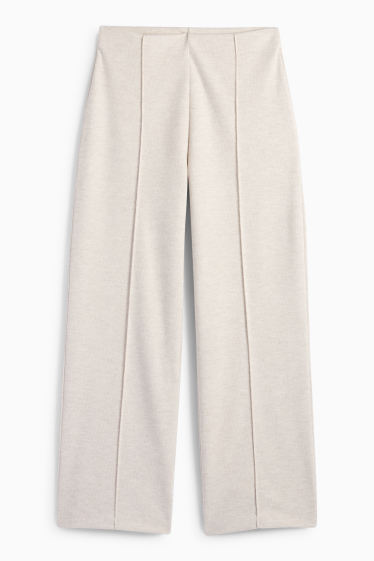 Femei - Pantaloni de trening - reiați - bej