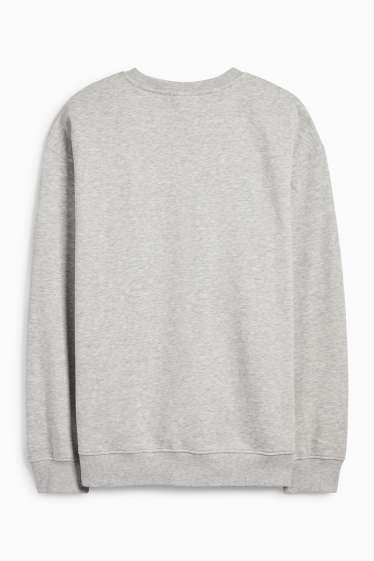 Herren - Oversized-Sweatshirt - hellgrau-melange