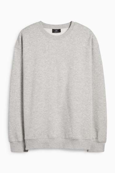 Herren - Oversized-Sweatshirt - hellgrau-melange