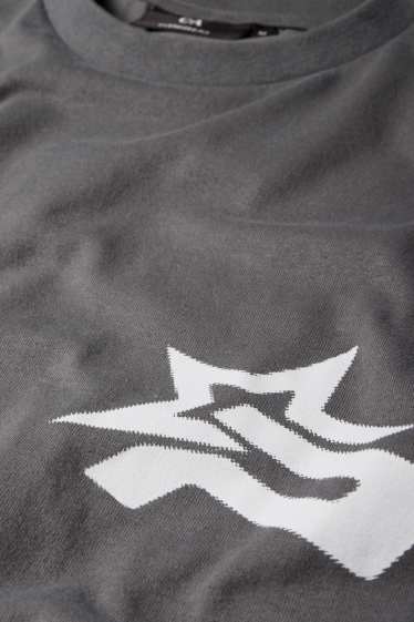 Bărbați - Tricou - supradimensionat - gri