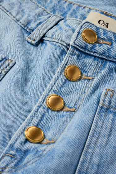 Femei - Wide leg jeans - talie înaltă - denim-albastru deschis