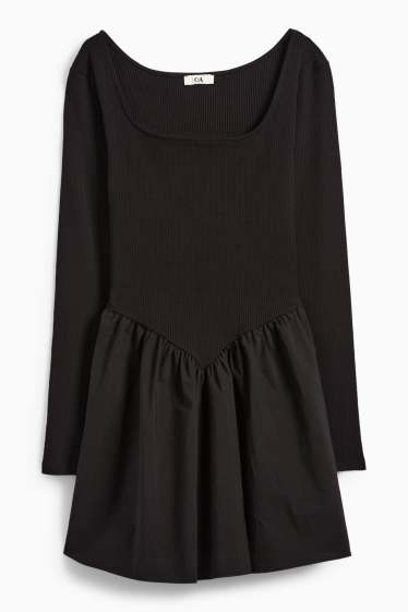 Femei - Rochie în A - negru