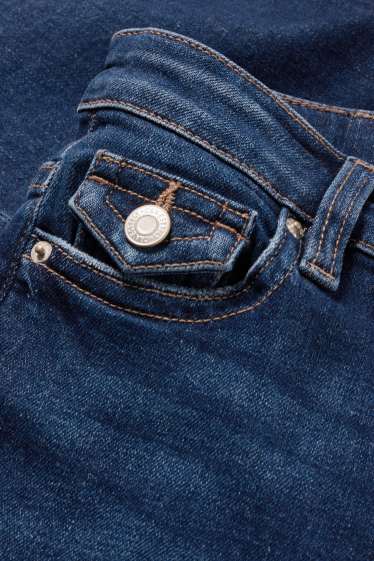 Femei - Flared jeans - talie medie - LYCRA® - denim-albastru