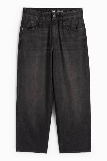 Copii - Băieți - Baggy jeans - jeans termoizolanți - denim-gri închis