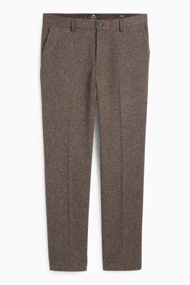 Bărbați - Pantaloni modulari - regular fit - stretch - structurați - maro