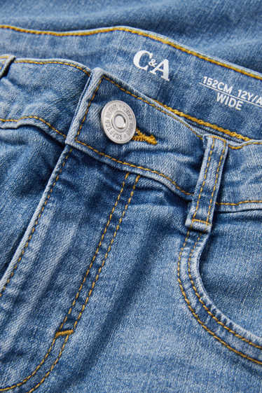 Copii - Fete - Wide leg jeans - denim-albastru deschis