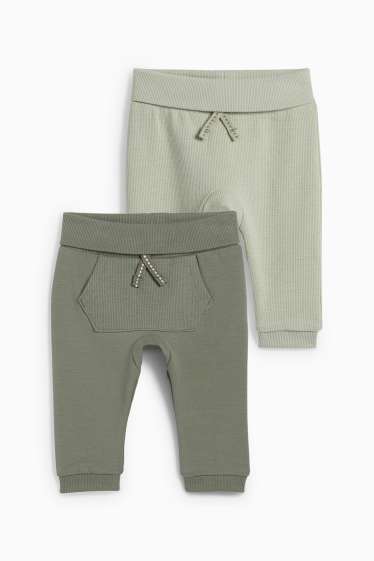 Bebeluși - băieți - Multipack 2 perechi - pantaloni de trening bebeluși - verde