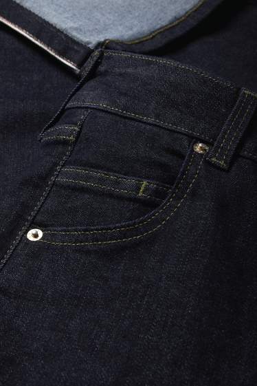 Femei - Straight jeans - talie medie - LYCRA® - denim-albastru închis