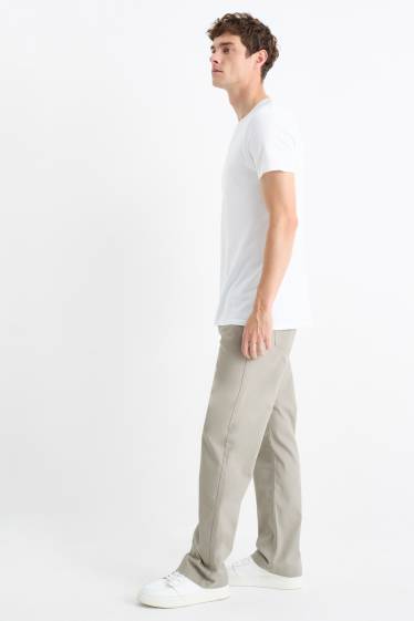 Bărbați - Pantaloni - regular fit - gri