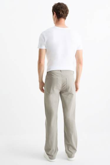 Bărbați - Pantaloni - regular fit - gri