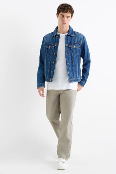 Bărbați - Pantaloni - regular fit - gri