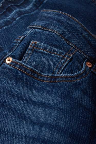 Femei - Bootcut jeans - talie înaltă - denim-albastru închis