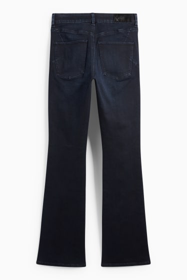 Femei - Bootcut jeans - talie medie - jeans modelatori - LYCRA® - denim-albastru închis