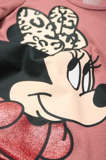 Copii - Fete - Multipack 3 buc. - Minnie Mouse - tricou cu mânecă lungă - aspect lucios - alb-crem