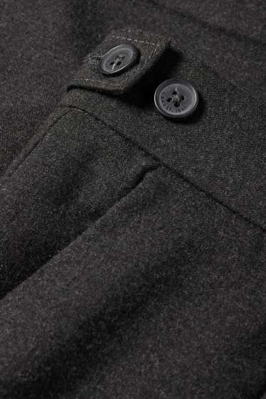 Bărbați - Chino din flanel - tapered fit - gri închis