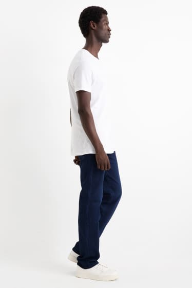 Bărbați - Straight jeans - jeans termoizolanți - LYCRA® - denim-albastru închis