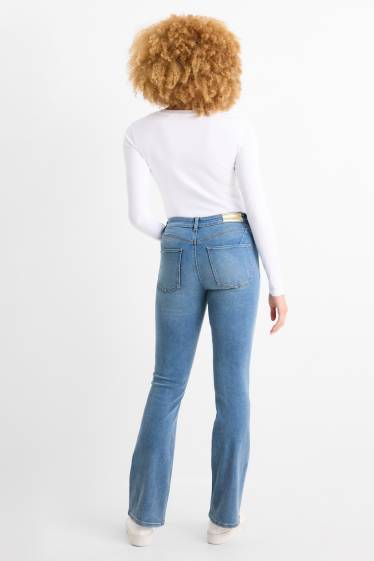 Femei - Bootcut jeans - talie medie - jeans modelatori - LYCRA® - denim-albastru deschis