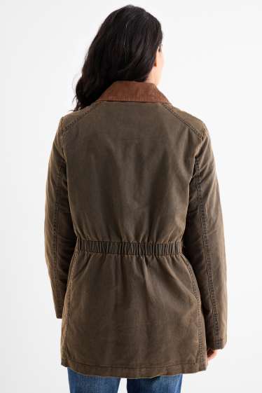 Women - Parka - lined - brown