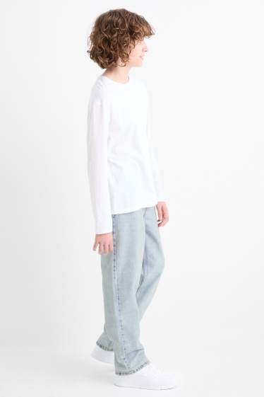Copii - Băieți - Loose fit jeans - betelie extra-largă - denim-albastru deschis