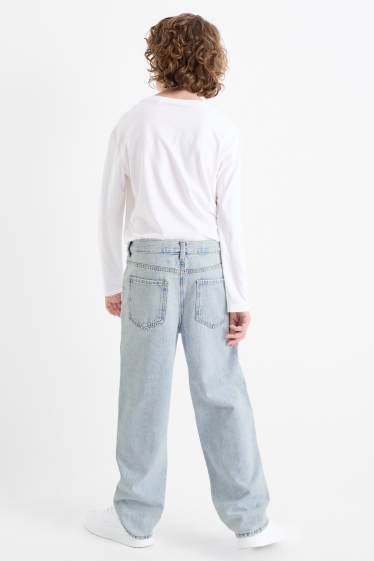 Copii - Băieți - Loose fit jeans - betelie extra-largă - denim-albastru deschis