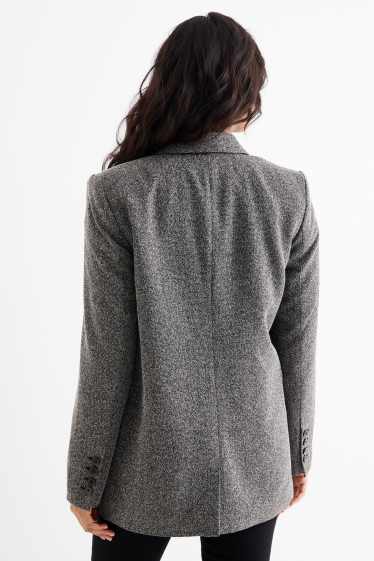 Femei - Blazer lung - regular fit - gri închis