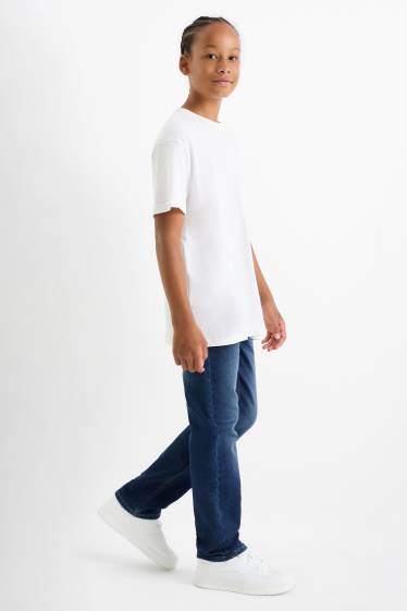 Copii - Băieți - Straight jeans - jeans termoizolanți - jog denim - denim-albastru închis