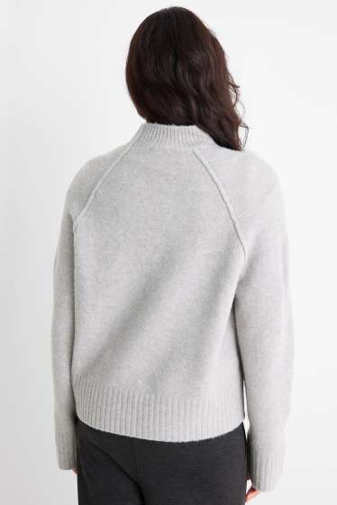 Dámské - Svetr - světle šedá