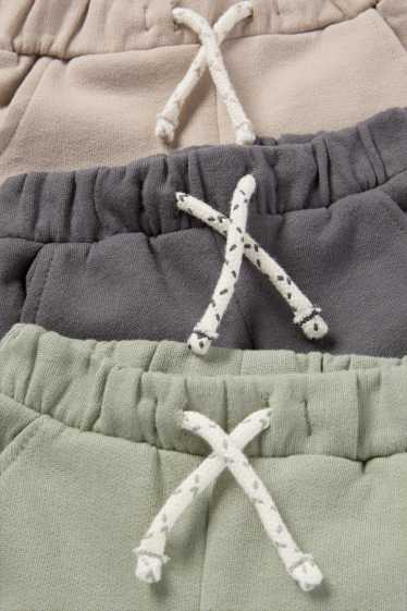 Bebeluși - băieți - Multipack 3 perechi - pantaloni de trening bebeluși - verde deschis