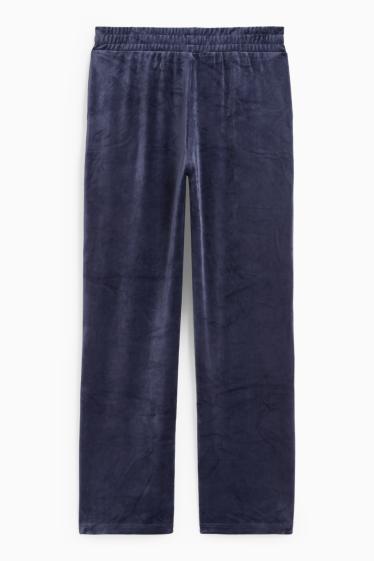 Femei - Pantaloni de trening - albastru închis