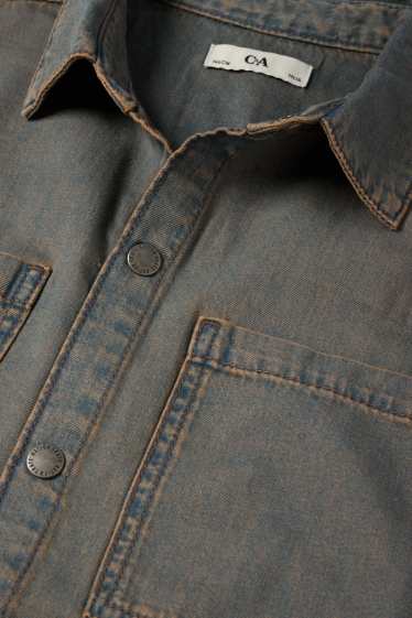 Copii - Băieți - Cămașă din denim - denim-gri