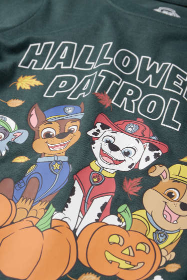Copii - Băieți - Halloween - Patrula cățelușilor - Chase, Marshall - tricou cu mânecă lungă - verde închis