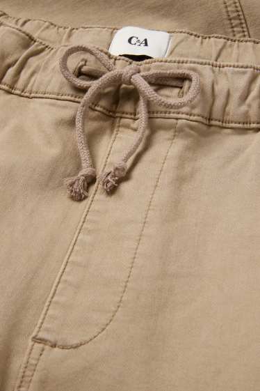Bărbați - Pantaloni cargo - tapered fit - LYCRA® - taupe