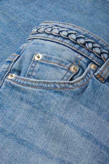 Femei - Flared jeans - talie medie - LYCRA® - denim-albastru
