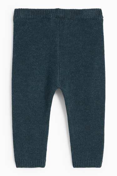 Bebeluși - băieți - Pantaloni de trening tricotați bebeluși - verde închis