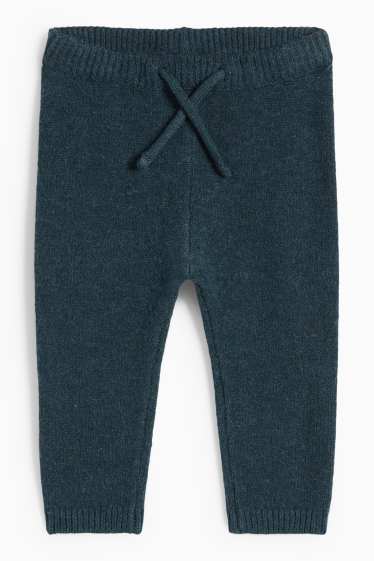 Bebeluși - băieți - Pantaloni de trening tricotați bebeluși - verde închis